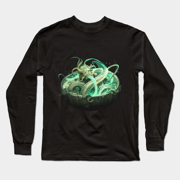 Translucent Alien Noodles - Yummy! Long Sleeve T-Shirt by HideTheInsanity